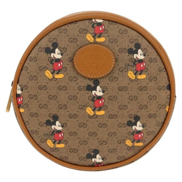 GUCCI Micro GG Supreme Disney Mini Backpack PVC Beige Gold 603730 Auth am9564M main image 13